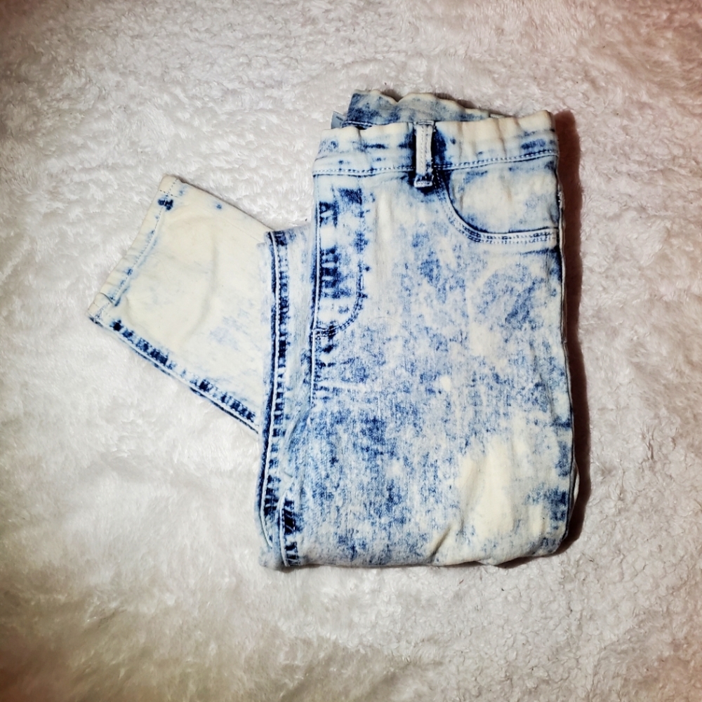Wonder Nation stone washed skinny jeans/jeggings size 14/16 in kids.